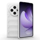 For Tecno Spark 30 4G Global Magic Shield TPU + Flannel Phone Case(White) - 1