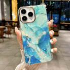 For iPhone 11 Pro Max IMD Marble Acrylic Hybrid TPU Plating MagSafe Phone Case(Green) - 1