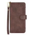 For Samsung Galaxy S24+ 5G Litchi Texture Zipper Leather Phone Case(Brown) - 2