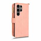 For Samsung Galaxy S24 Ultra 5G Litchi Texture Zipper Leather Phone Case(Pink) - 3