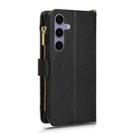 For Samsung Galaxy S25+ 5G Litchi Texture Zipper Leather Phone Case(Black) - 3