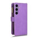 For Samsung Galaxy S25+ 5G Litchi Texture Zipper Leather Phone Case(Purple) - 3