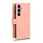 For Samsung Galaxy S25+ 5G Litchi Texture Zipper Leather Phone Case(Pink) - 3