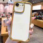 For iPhone 7 / 8 / SE 2022 Plating Emery PC Hybrid Silicone Phone Case(White) - 1