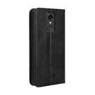 For Consumer Cellular Iris Connect Magnetic Buckle Retro Texture Leather Phone Case(Black) - 3