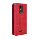 For Consumer Cellular Iris Connect Magnetic Buckle Retro Texture Leather Phone Case(Red) - 2