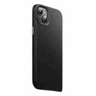 For iPhone 14 Plus MagSafe Kevlar Fiber Shockproof Phone Case(Black) - 1