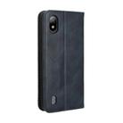 For Boost Mobile Bounce 4G Magnetic Buckle Retro Texture Leather Phone Case(Blue) - 3