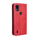 For Cricket Icon5 Magnetic Buckle Retro Texture Leather Phone Case(Red) - 3
