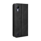 For Cricket Debut S2 U380AC Magnetic Buckle Retro Texture Leather Phone Case(Black) - 3