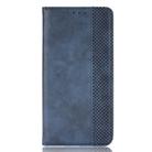 For Cricket Debut S2 U380AC Magnetic Buckle Retro Texture Leather Phone Case(Blue) - 2
