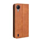 For Cricket Debut S2 U380AC Magnetic Buckle Retro Texture Leather Phone Case(Brown) - 3