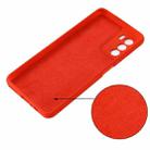 For ZTE Blade V40 Smart Pure Color Liquid Silicone Shockproof Phone Case(Red) - 3