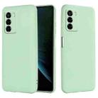 For ZTE Blade V40 Smart Pure Color Liquid Silicone Shockproof Phone Case(Green) - 2