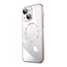 For iPhone 15 Magsafe Magnetic Electroplated PC Phone Case(Pink) - 1