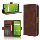 For Cricket  Icon5 Skin Feel Calf Texture Card Slots Leather Phone Case(Brown) - 1