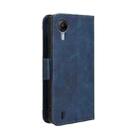 For Cricket Debut S2 U380AC Skin Feel Calf Texture Card Slots Leather Phone Case(Blue) - 3