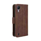 For Cricket Debut S2 U380AC Skin Feel Calf Texture Card Slots Leather Phone Case(Brown) - 3