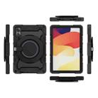 For Xiaomi Redmi Pad SE Armor Portable Rotating Ring Holder Silicone Tablet Case(Black) - 3