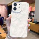 For iPhone 12 Frosted Wrinkles Texture TPU Phone Case(White) - 1