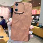 For iPhone X / XS Frosted Wrinkles Texture TPU Phone Case(Brown) - 1