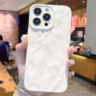 For iPhone 16 Pro Frosted Wrinkles Texture TPU Phone Case(White) - 1