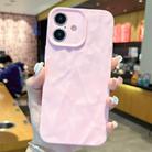 For iPhone 16 Frosted Wrinkles Texture TPU Phone Case(Pink) - 1
