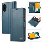 For Samsung Galaxy A15 4G / 5G LC.IMEEKE Skin-friendly Card Slots Leather Phone Case(Blue) - 1