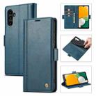 For Samsung Galaxy A35 5G LC.IMEEKE Skin-friendly Card Slots Leather Phone Case(Blue) - 1