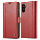 For Samsung Galaxy A55 5G LC.IMEEKE Skin-friendly Card Slots Leather Phone Case(Red) - 3