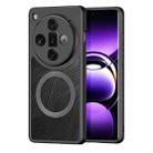 For OPPO Find X7 Ultra DUX DUCIS Aimo Mag Series TPU + PC MagSafe Frosted Feel Phone Case(Black) - 1