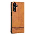 For Samsung Galaxy A25 5G AZNS Magnetic Calf Texture Flip Leather Phone Case(Light Brown) - 3