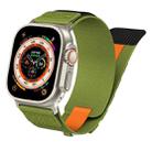 For Apple Watch Ultra 2 49mm Nylon Braided Rope Orbital Watch Band(Green) - 1