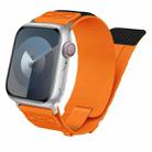 For Apple Watch Series 6 44mm Nylon Braided Rope Orbital Watch Band(Orange) - 1
