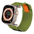 For Apple Watch Series 6 44mm Nylon Braided Rope Orbital Watch Band(Green) - 3