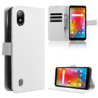 For Boost Mobile Bounce 4G Diamond Texture Leather Phone Case(White) - 1