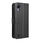 For Cricket Debut S2 U380AC Diamond Texture Leather Phone Case(Black) - 3