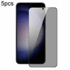 For Samsung Galaxy S22 5G 5pcs DUX DUCIS 0.33mm 9H High Aluminum Anti-spy HD Tempered Glass Film - 1