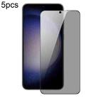 For Samsung Galaxy S22+ 5G 5pcs DUX DUCIS 0.33mm 9H High Aluminum Anti-spy HD Tempered Glass Film - 1