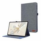 For Honor Pad 9 Fabric Texture Horizontal Flip Leather Tablet Case(Blue) - 1