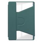 For Lenovo Tab M11/Xiaoxin Pad 11 2024 360 Rotation Transparent Smart Leather Case(Dark Green) - 3