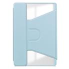 For Lenovo Tab M11/Xiaoxin Pad 11 2024 360 Rotation Transparent Smart Leather Case(Sky Blue) - 3