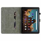 For Amazon Fire HD 10 2023 Tiger Pattern Flip Leather Tablet Case(Grey) - 3