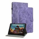 For Amazon Fire HD 10 2023 Tiger Pattern Flip Leather Tablet Case(Purple) - 1