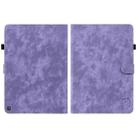 For Amazon Fire HD 10 2023 Tiger Pattern Flip Leather Tablet Case(Purple) - 2