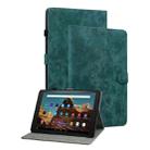 For Amazon Fire HD 10 2023 Tiger Pattern Flip Leather Tablet Case(Dark Green) - 1