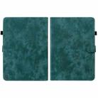 For Amazon Fire HD 10 2023 Tiger Pattern Flip Leather Tablet Case(Dark Green) - 2