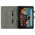 For Amazon Fire HD 10 2023 Tiger Pattern Flip Leather Tablet Case(Dark Blue) - 3