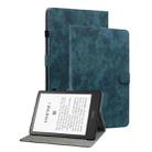 For Amazon Kindle Paperwhite 12th Gen 2024 Tiger Pattern Flip Leather Tablet Case(Dark Blue) - 1