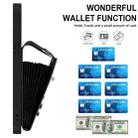 For iPhone 16 Pro Organ Card Bag Ring Holder Phone Case with Long Lanyard(Black) - 3